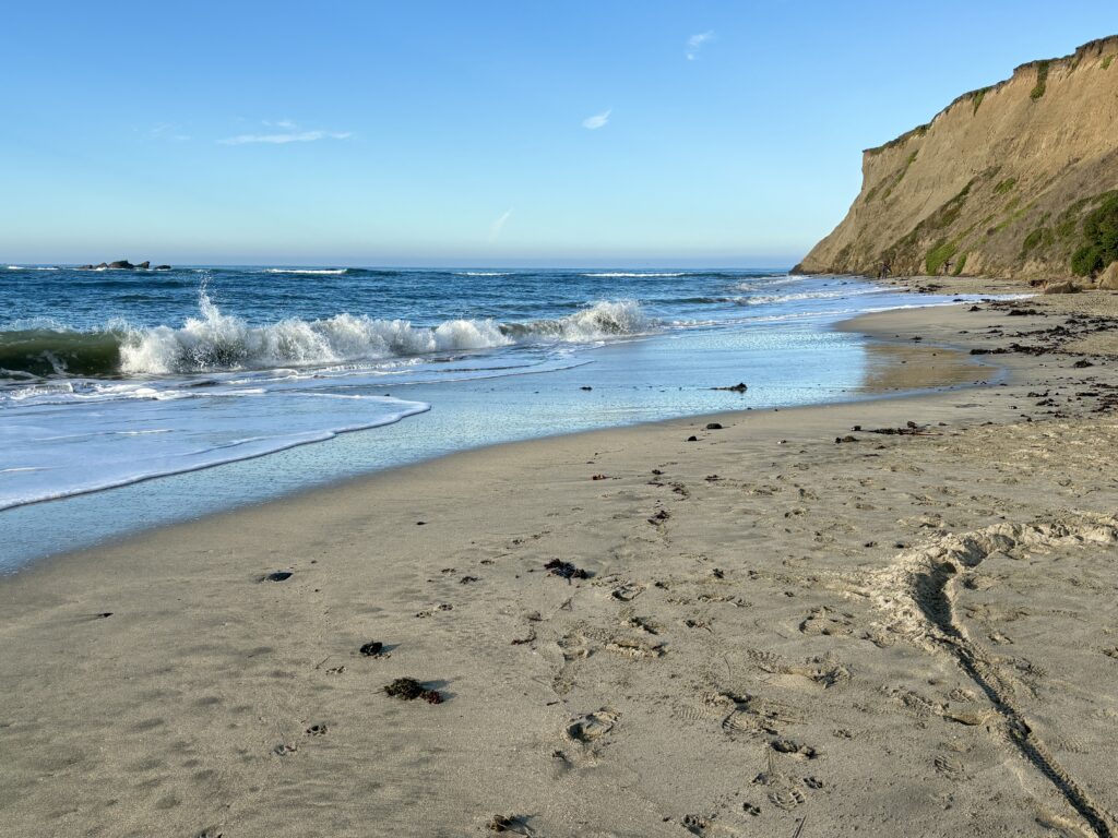Maverick's Beach high tide